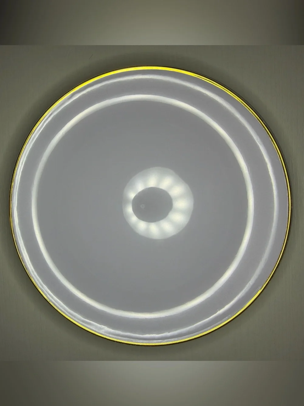Elegant White Appetizer/Dessert Plates with Gold Rim - Home Dining